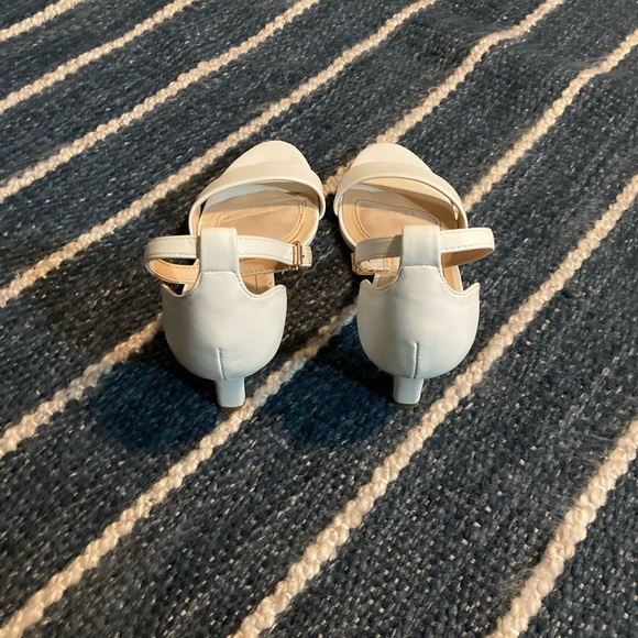 MARBELLA white ankle strap high heels - Picture 5 of 6